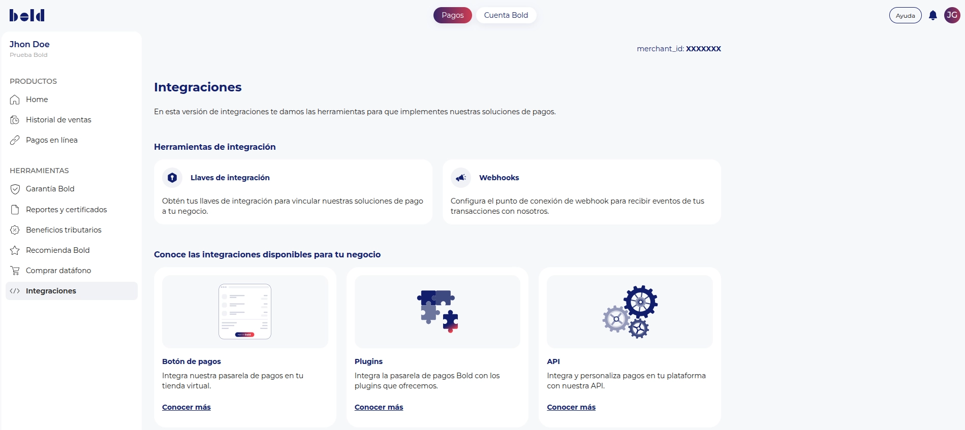 Llaves de integración